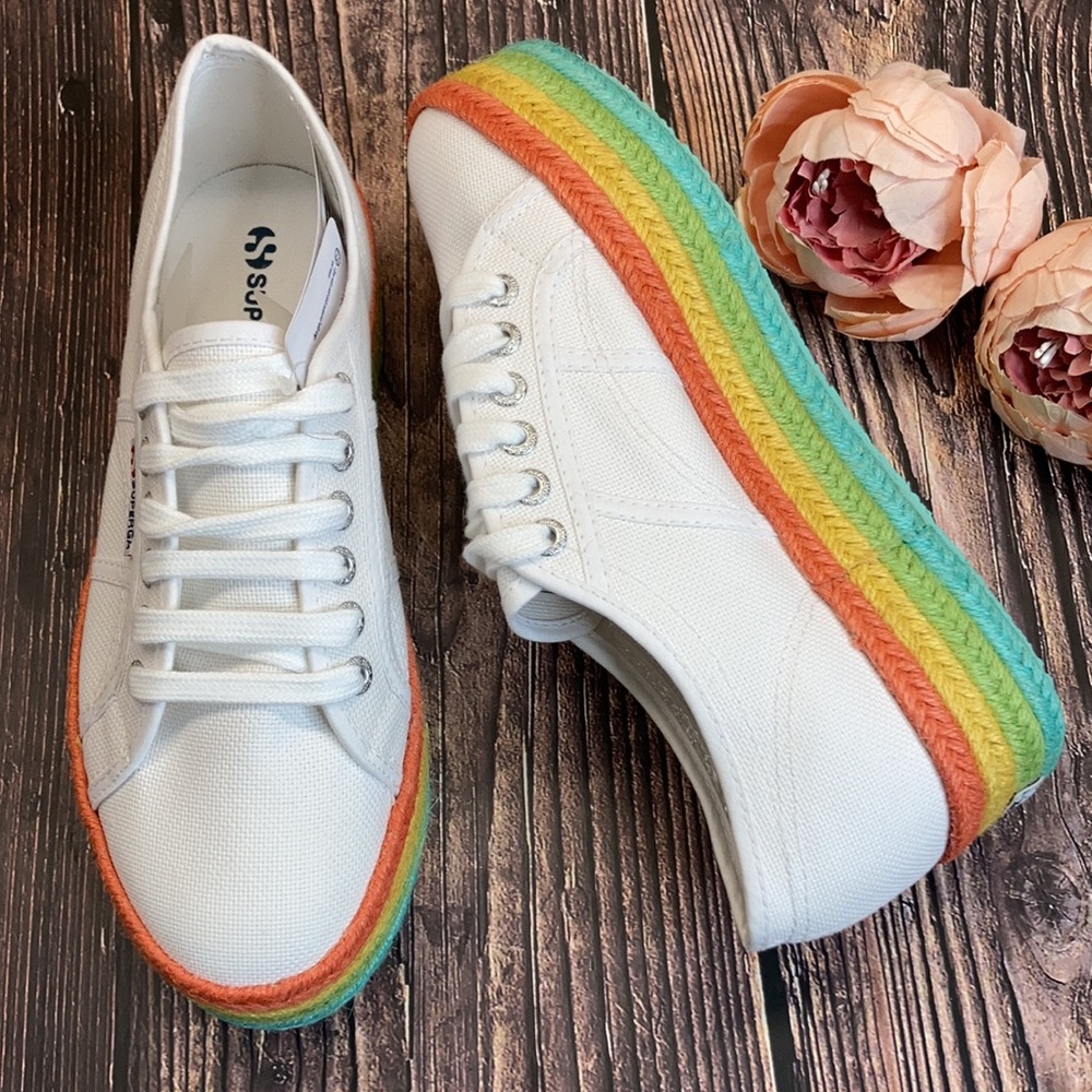 SUPERGA Cotcoloropew Espadrille Sneaker 7M - Picture 3 of 8